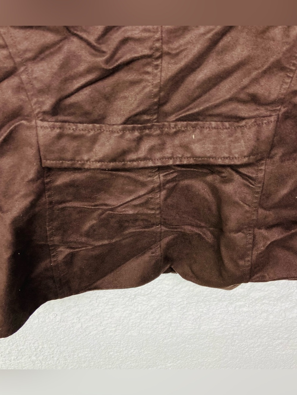 Evan Picone Women's Dark Brown lightweight Zip Jacket Size 4P - Picture 9 of 10